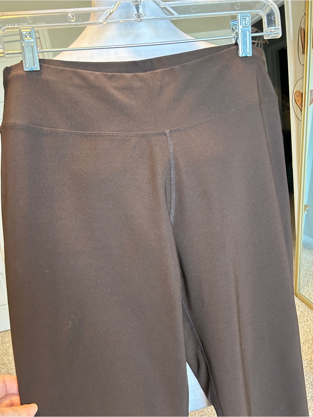Lucy Activewear Espresso Brown Flare Yoga Pants Size Small Regular VTG - Picture 2 of 6